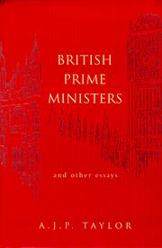 British prime ministers and other essays