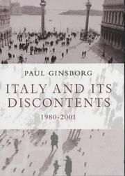 Cover of: Italy and Its Discontents 1980-2001