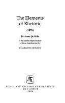 Cover of: The elements of rhetoric