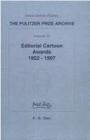 Cover of: Editorial cartoon awards, 1922-1997: from Rollin Kirby and Edmund Duffy to Herbert Block and Paul Conrad