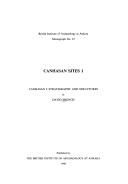 Canhasan I: stratigraphy and structures