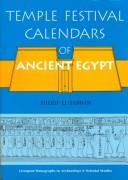 Temple festival calendars of ancient Egypt by Sherif El-Sabban