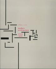 Cover of: Modern architecture since 1900