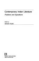 Cover of: Contemporary Indian literature: positions and expositions