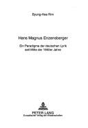 Hans Magnus Enzensberger by Byung-Hee Rim