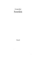 Cover of: Sonetàula