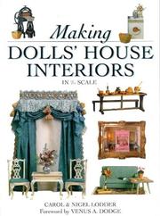 Cover of: Making Dolls' House Interiors by Carol Lodder, Nigel Lodder