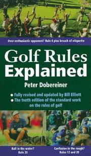 Golf rules explained by Peter Dobereiner
