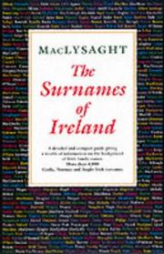 Cover of: The Surnames of Ireland