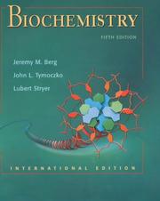 Cover of: Biochemistry, Fifth Edition by Jeremy M. Berg, John L. Tymoczko, Lubert Stryer