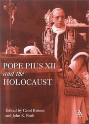 Cover of: Pope Pius XII and the Holocaust (Leicester History of Religions)