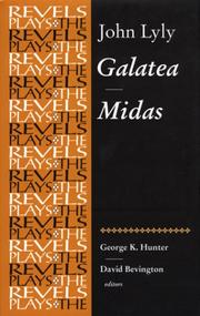 Cover of: Galatea and Midas (The Revels Plays)