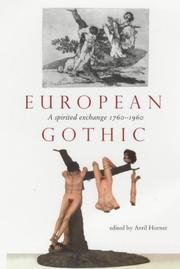 Cover of: European Gothic: A Spirited Exchange 1760-1960