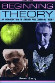Cover of: Beginning theory by Peter Barry