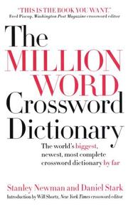 Cover of: The Million Word Crossword Dictionary