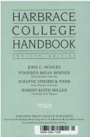 Cover of: Harbrace College Handbook 12ED (Hodges' Harbrace Handbook with APA Update Card) by John C. Hodges, Winifred Bryan Horner
