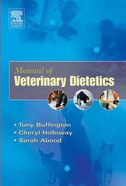 Cover of: Manual of veterinary dietetics