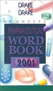 Cover of: Saunders Pharmaceutical Word Book, 2001