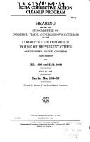 Cover of: RCRA corrective action cleanup program | United States