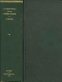 Cover of: The Constitution of the United States of America by United States