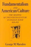 Cover of: Fundamentalism and American culture