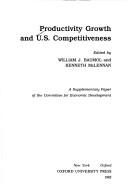 Cover of: Productivity growth and U.S. competitiveness