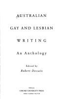 Cover of: Australian Gay and Lesbian Writing: An Anthology
