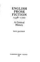 Cover of: English prose fiction, 1558-1700: a critical history