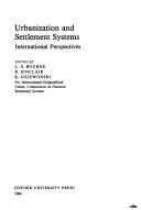 Cover of: Urbanization and settlement systems: international perspectives