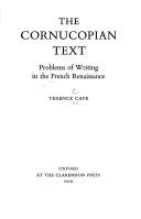 The cornucopian text by Terence Cave, Cave