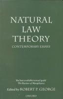 Cover of: Natural Law Theory: Contemporary Essays