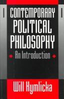 Cover of: Contemporary political philosophy: an introduction