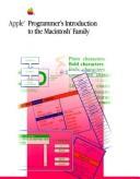 Cover of: Programmer's Introduction to the Macintosh Family by Apple Computer Inc.