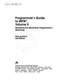 Cover of: Programmer's guide to MPW: Mark Andrews.