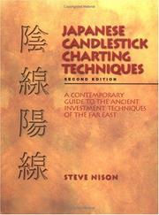 Cover of: Japanese candlestick charting techniques by Steve Nison