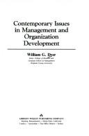 Cover of: Contemporary issues in management and organization development