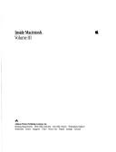Cover of: Inside Macintosh, Vol. III