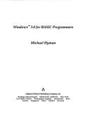 Cover of: Windows 3.0 for Basic Programmers/Book and Disk