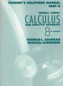 Cover of: Calculus With Analytic Geometry Part 2: Student Solutions Manual