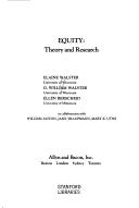 Cover of: Equity: Theory and research
