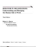 Cover of: Behavior Organizations [@@ Baron/Greenber
