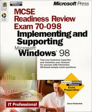 Cover of: Mcse Readiness Review -- Exam 70-098: Implementing And Supporting