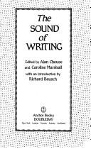 Cover of: The Sound of Writing by Alan Cheuse, Caroline Marshall