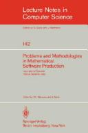 Cover of: Problems and methodologies in mathematical software production by edited by P.C. Messina and A. Murli.