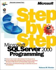 Cover of: Microsoft  SQL Server(TM) 2000 Programming Step by Step (Dv-Dlt Fundamentals)