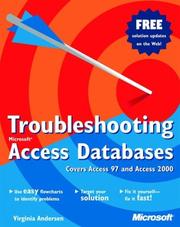 Cover of: Troubleshooting Microsoft Access Databases