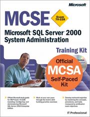 Cover of: MCSE Training Kit: Microsoft(r) SQL Server(tm) 2000 System Administration