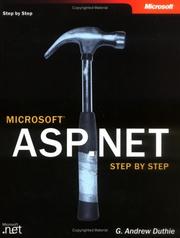 Cover of: Microsoft ASP.NET Step by Step by G. Andrew Duthie