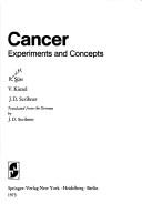 Cover of: Cancer; experiments and concepts