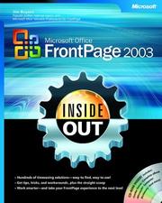 Cover of: Microsoft Office FrontPage 2003 Inside Out by Jim Buyens